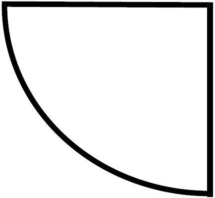 片開きドア(閉)
