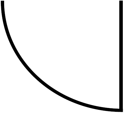 片開きドア(開)